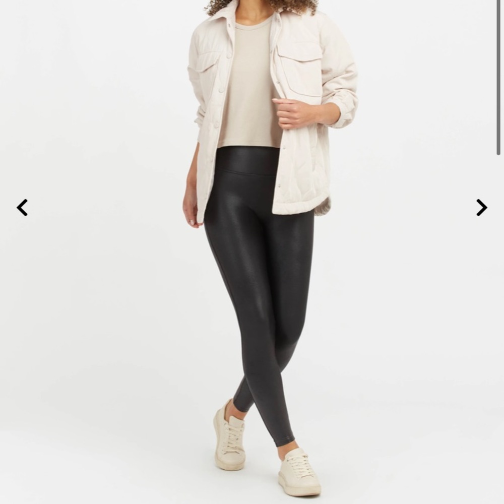 Spanx Faux Leather Leggings - never worn
